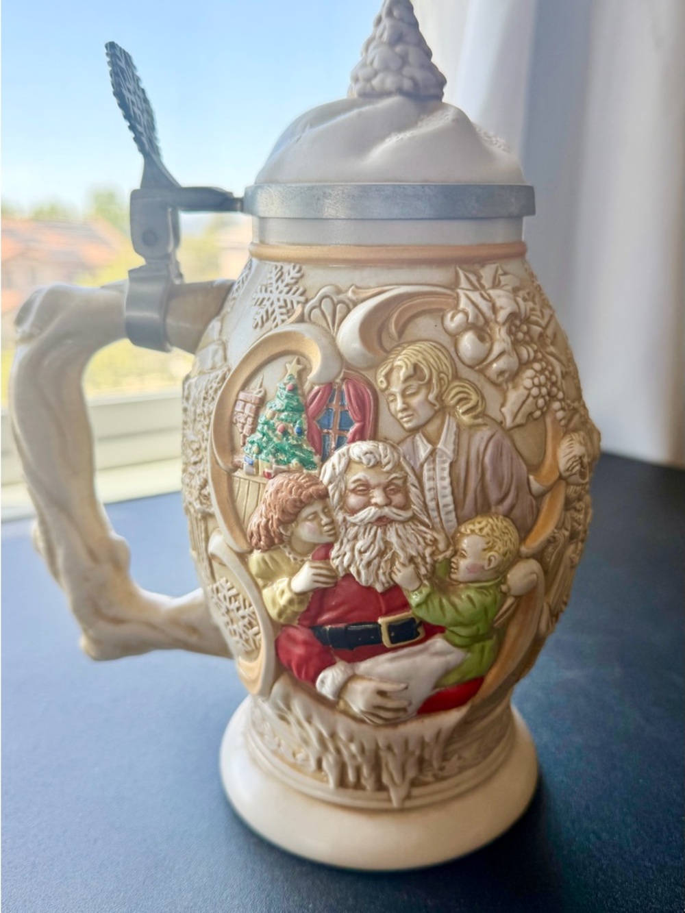Avon Father Christmas Beer Stein collectible 1994